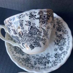 Myott Meakin Oriental Garden Black WH Cup SauceR